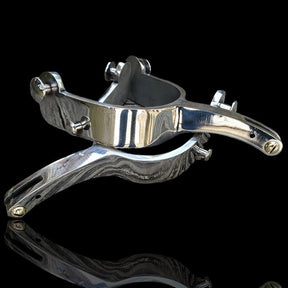 Regular Stainless Steel Bull Riding Spurs - Slingin-Shanks